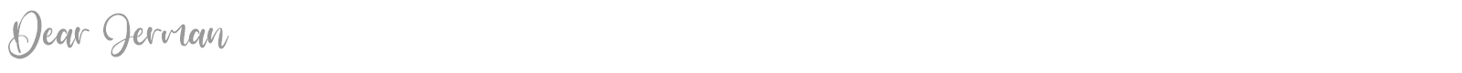 Dear Jerman font preview